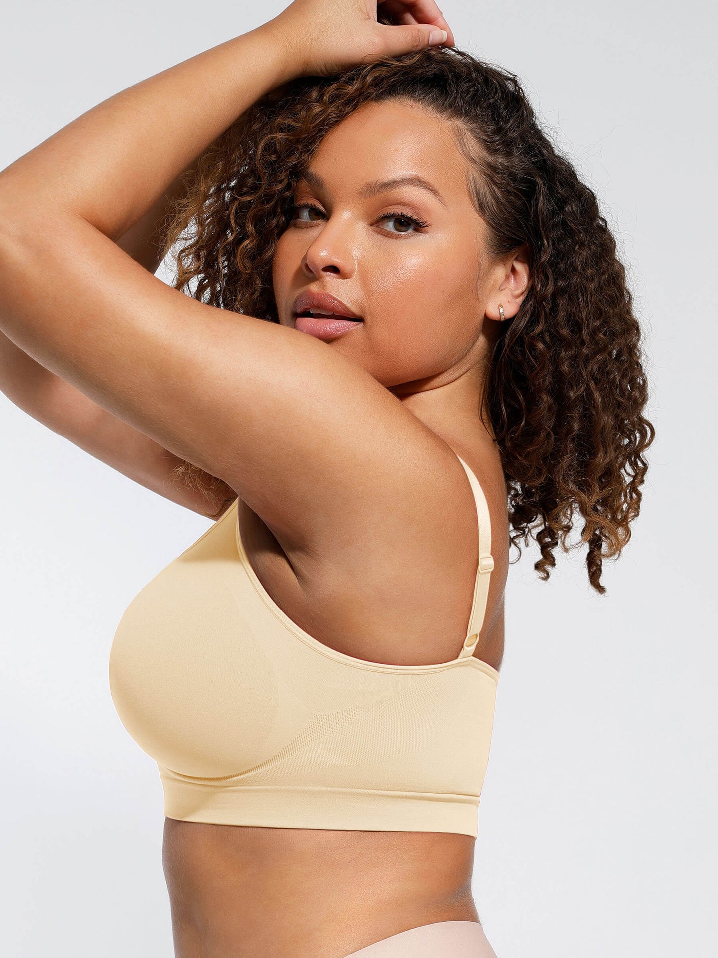 Nahtloser BH mit Raff-Detail – Bequem, Formgebend & Verstellbare Träger für Damen