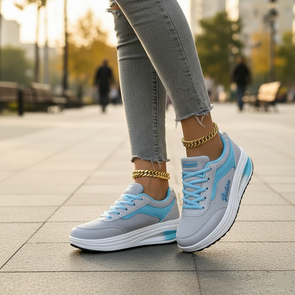Alzéline - Bequeme Sneakers mit Luftpolster, Atmungsaktivem Stoff und Orthopädischer Unterstützung für Schmerzfreies Laufen und Stadtbummel