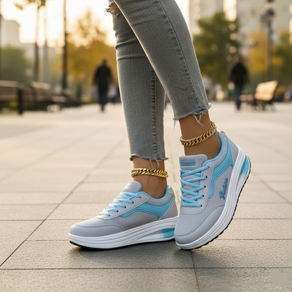 Alzéline - Bequeme Sneakers mit Luftpolster, Atmungsaktivem Stoff und Orthopädischer Unterstützung für Schmerzfreies Laufen und Stadtbummel