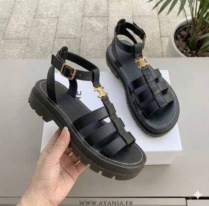 Chunky Gladiator Sandalen mit Plateausohle – Bequeme Sommer Sandalen für Damen