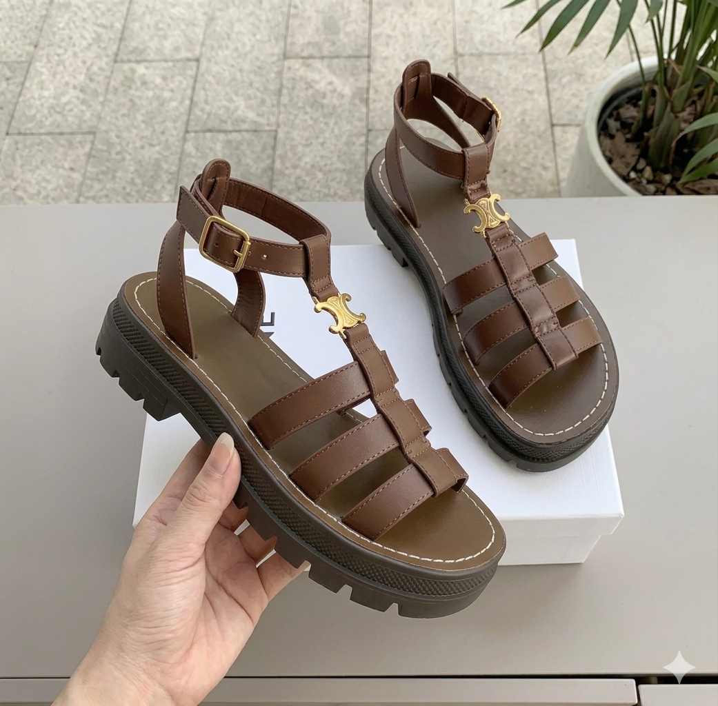 Chunky Gladiator Sandalen mit Plateausohle – Bequeme Sommer Sandalen für Damen