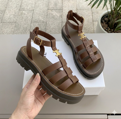 Chunky Gladiator Sandalen mit Plateausohle – Bequeme Sommer Sandalen für Damen