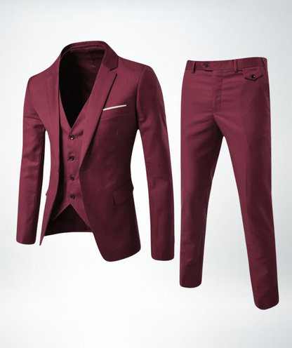 Eleganter 3-Teile Anzug Slim Fit – Stilvoller Business & Hochzeitsanzug für Herren