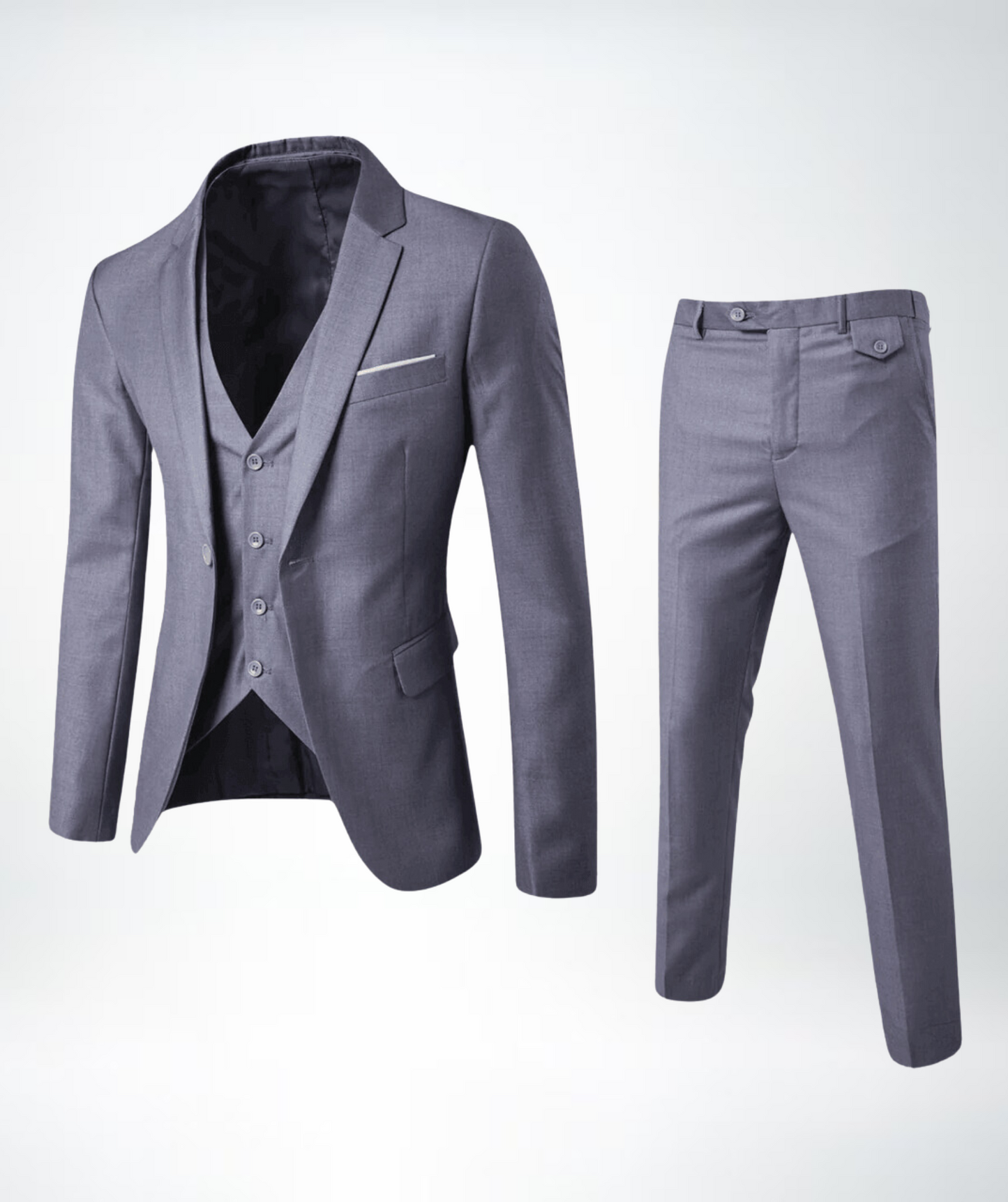 Eleganter 3-Teile Anzug Slim Fit – Stilvoller Business & Hochzeitsanzug für Herren