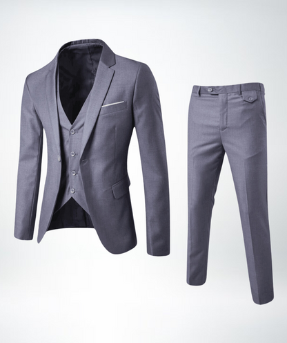 Eleganter 3-Teile Anzug Slim Fit – Stilvoller Business & Hochzeitsanzug für Herren