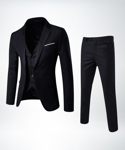 Eleganter 3-Teile Anzug Slim Fit – Stilvoller Business & Hochzeitsanzug für Herren