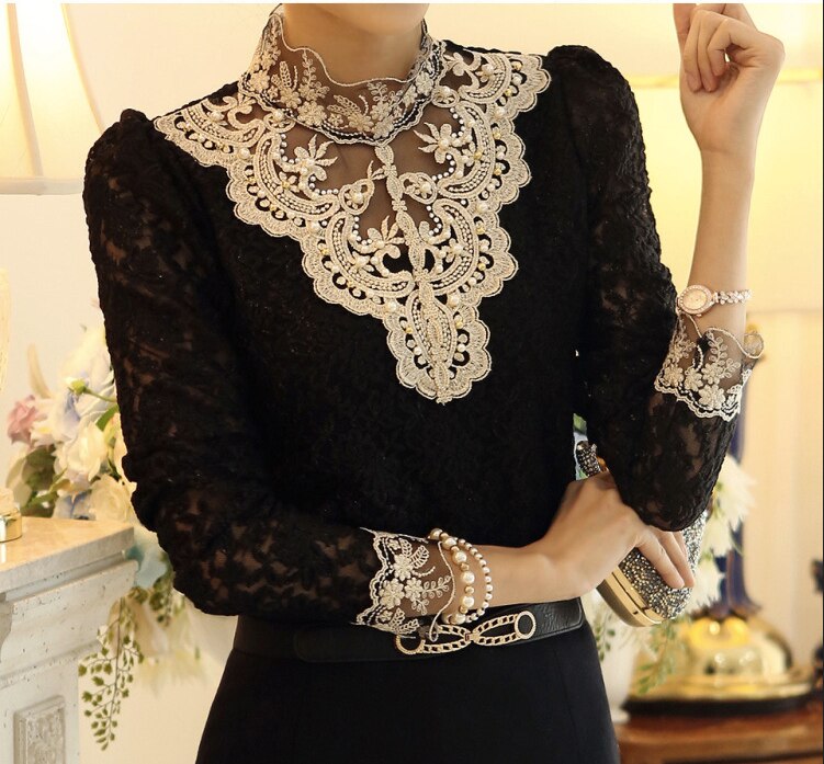 Évarine - Elegante Bestickte Bluse für Frauen – Chic und Komfort