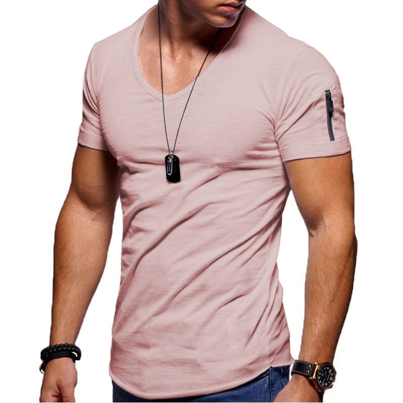 CorpoV - Muskel-T-Shirts mit V-Ausschnitt für Herren