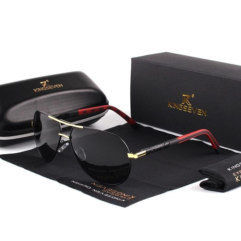 AluVision - Vintage Aluminium Sonnenbrille mit Polarisierung für Herren