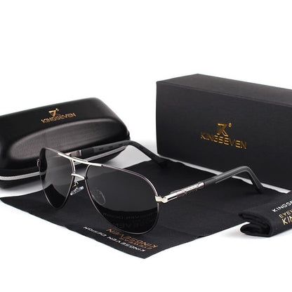 AluVision - Vintage Aluminium Sonnenbrille mit Polarisierung für Herren
