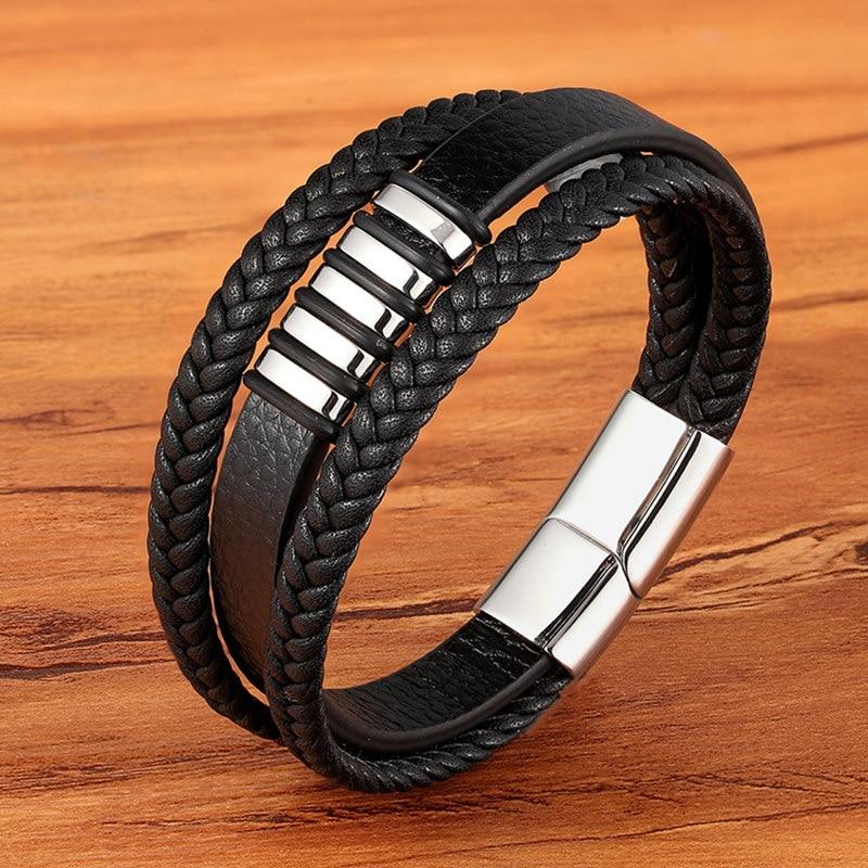Luxarceau - Herrenlederarmband – Zeitloses und Stilvolles Accessoire