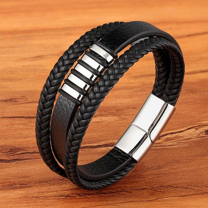 Luxarceau - Herrenlederarmband – Zeitloses und Stilvolles Accessoire