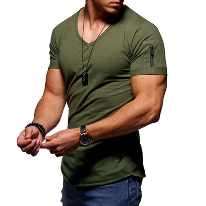 CorpoV - Muskel-T-Shirts mit V-Ausschnitt für Herren