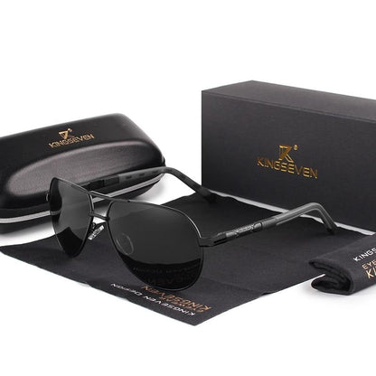 AluVision - Vintage Aluminium Sonnenbrille mit Polarisierung für Herren