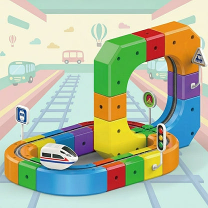 Tracivie - Selbstmontage Würfelbahn – Kreativ & Aktiv – DIY Zugspiel