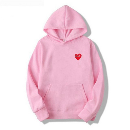 Héline - Kapuzenpullover für Damen, Herzmotiv und lässiger Stil