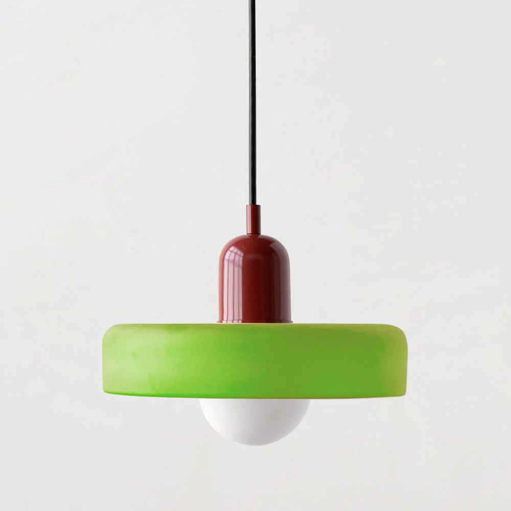 VerreLume - Hängelampe im Bauhaus-Stil aus farbigem Glas