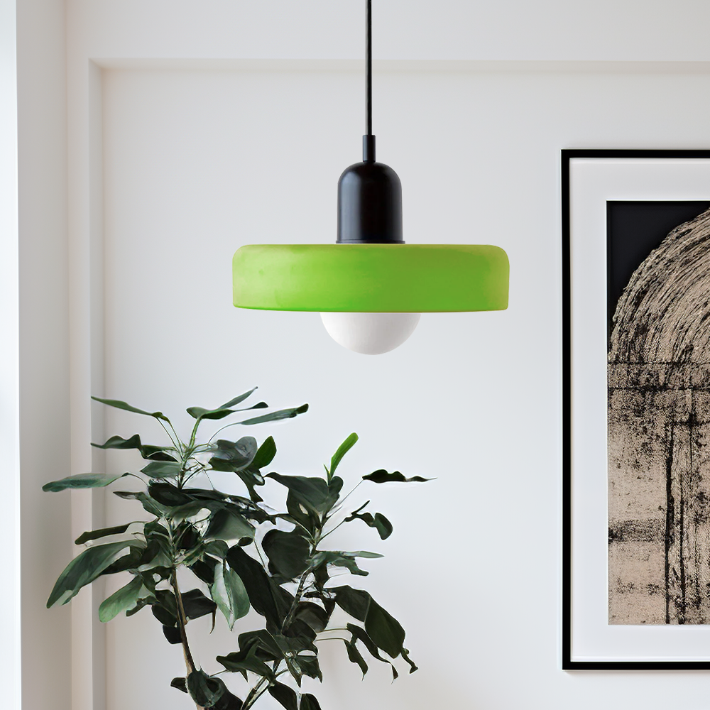 VerreLume - Hängelampe im Bauhaus-Stil aus farbigem Glas