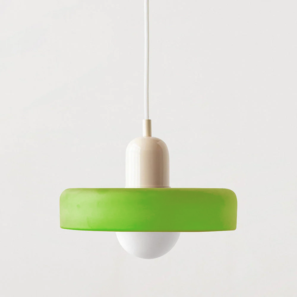 VerreLume - Hängelampe im Bauhaus-Stil aus farbigem Glas