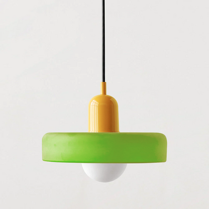 VerreLume - Hängelampe im Bauhaus-Stil aus farbigem Glas