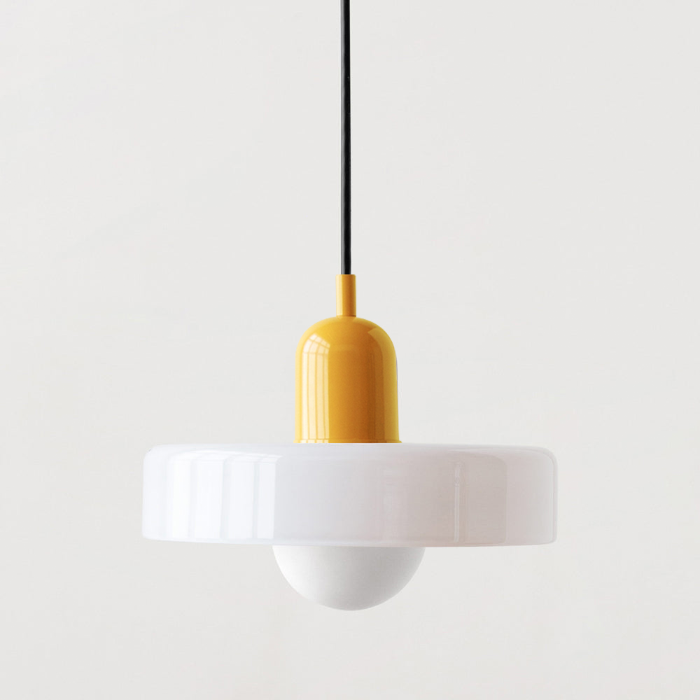 VerreLume - Hängelampe im Bauhaus-Stil aus farbigem Glas