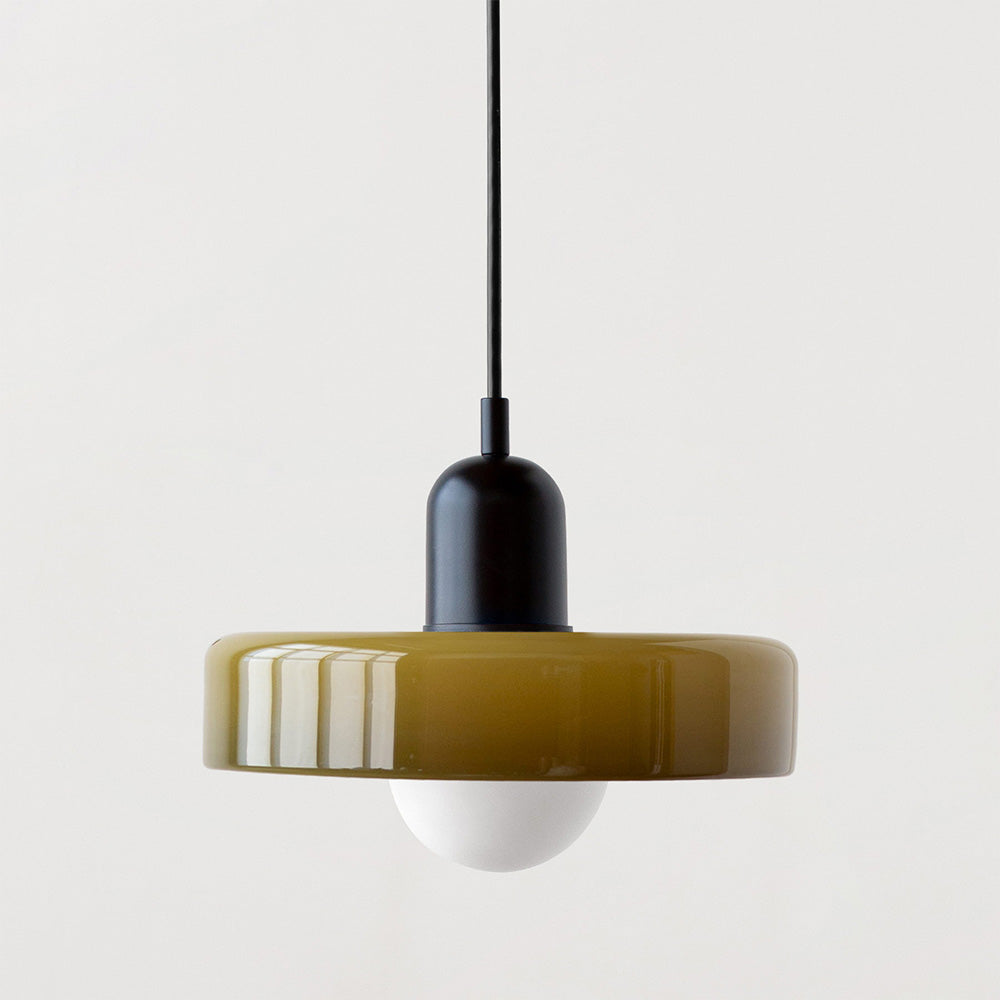 VerreLume - Hängelampe im Bauhaus-Stil aus farbigem Glas