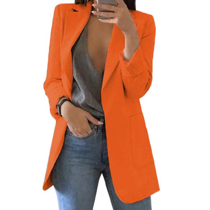 Eleganter Longblazer für Damen – Moderner Business Blazer mit offener Front