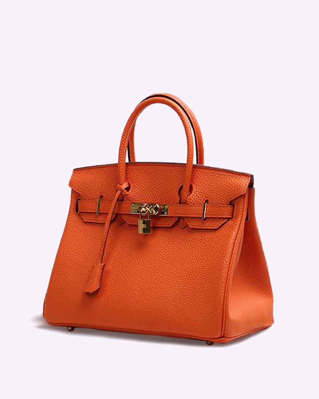 Salomé - Mirabella – Subtiler Luxus-Handtasche aus veganem Leder mit goldenen Details, einfarbig
