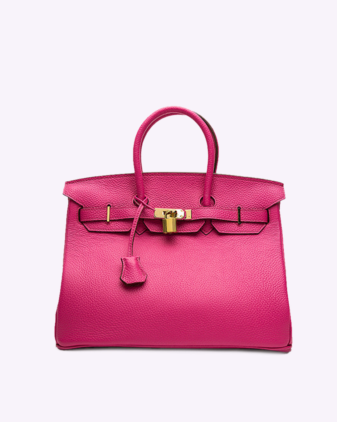 Salomé - Mirabella – Subtiler Luxus-Handtasche aus veganem Leder mit goldenen Details, einfarbig