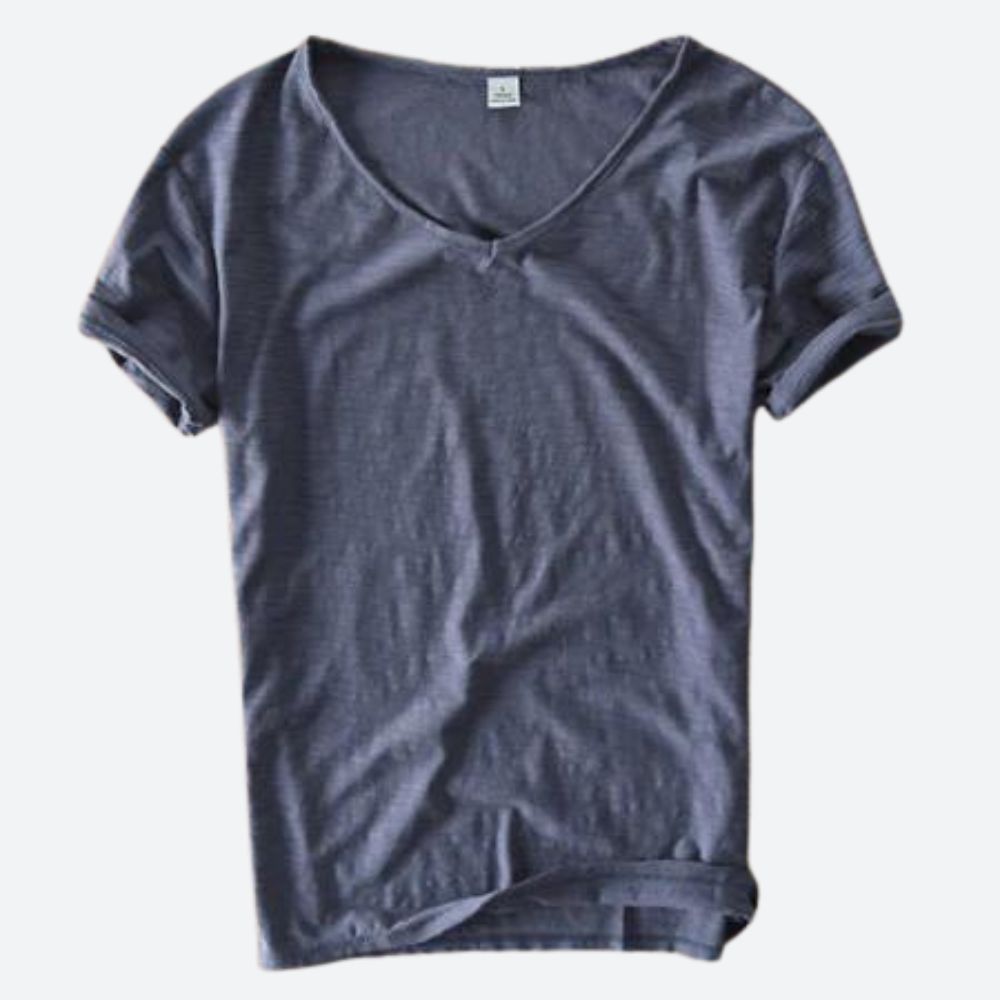 Lässiges V-Ausschnitt T-Shirt mit lockerer Passform für Damen