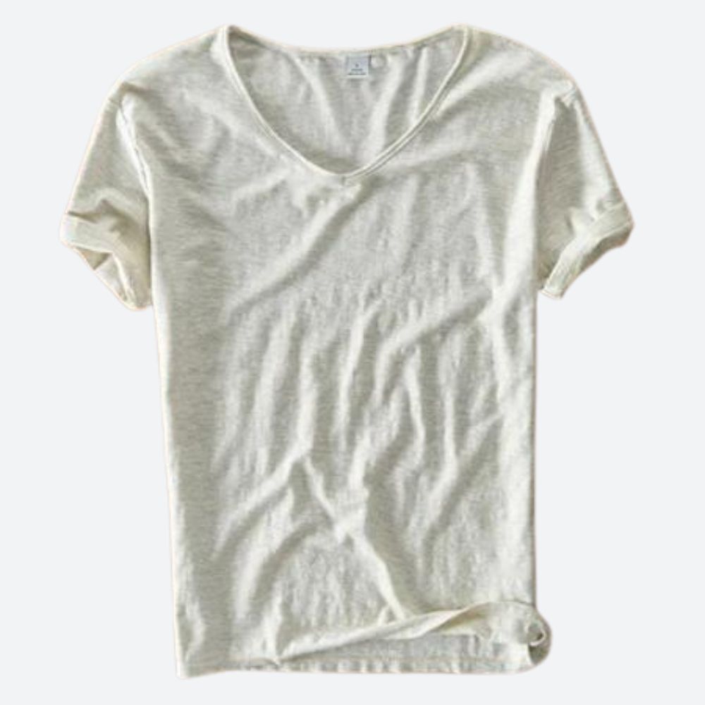 Lässiges V-Ausschnitt T-Shirt mit lockerer Passform für Damen
