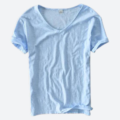Lässiges V-Ausschnitt T-Shirt mit lockerer Passform für Damen