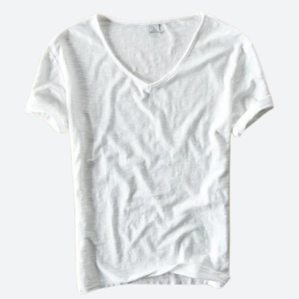 Lässiges V-Ausschnitt T-Shirt mit lockerer Passform für Damen