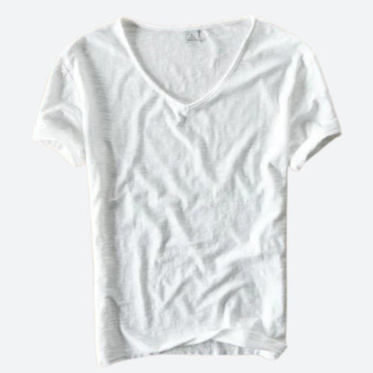 Lässiges V-Ausschnitt T-Shirt mit lockerer Passform für Damen