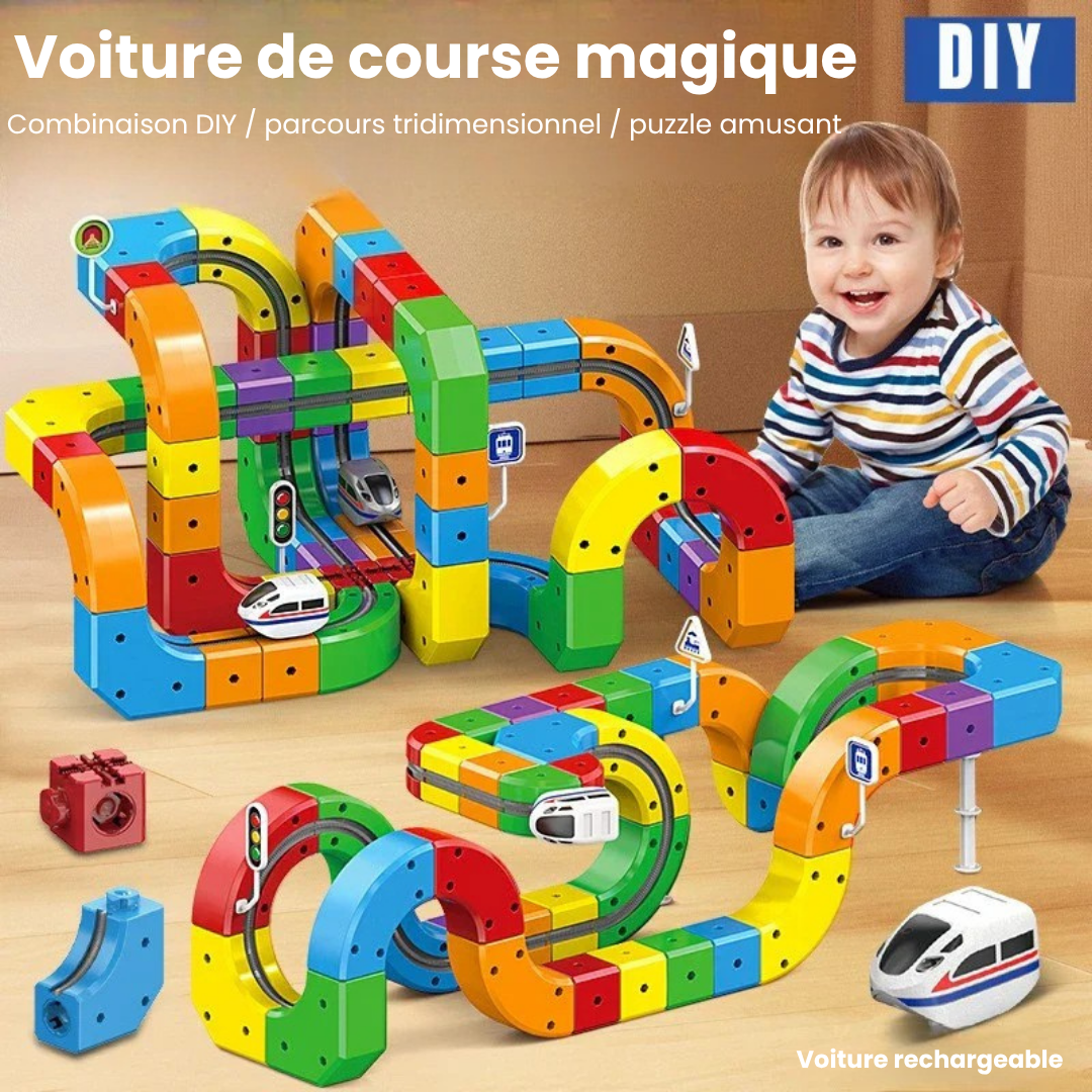 Tracivie - Selbstmontage Würfelbahn – Kreativ & Aktiv – DIY Zugspiel