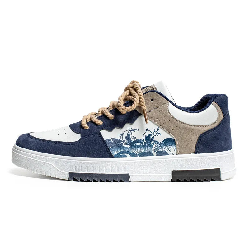 Stylische Sneaker mit Print-Design für Damen & Herren – Bequeme Streetwear Turnschuhe mit Trend-Look