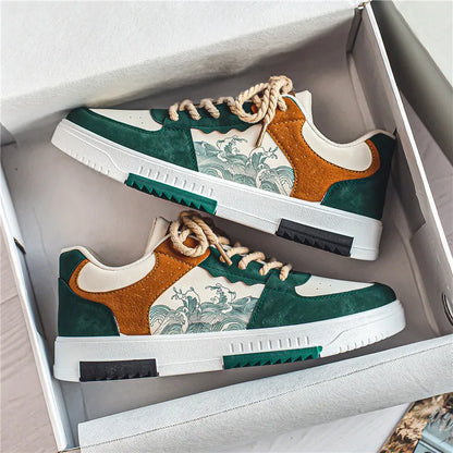 Stylische Sneaker mit Print-Design für Damen & Herren – Bequeme Streetwear Turnschuhe mit Trend-Look