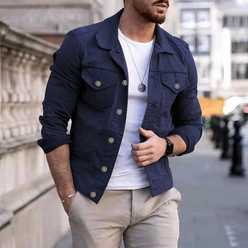 Moderne Herren Jeansjacke Slim Fit – Leicht, stilvoll & vielseitig kombinierbar für Alltag und Freizeit