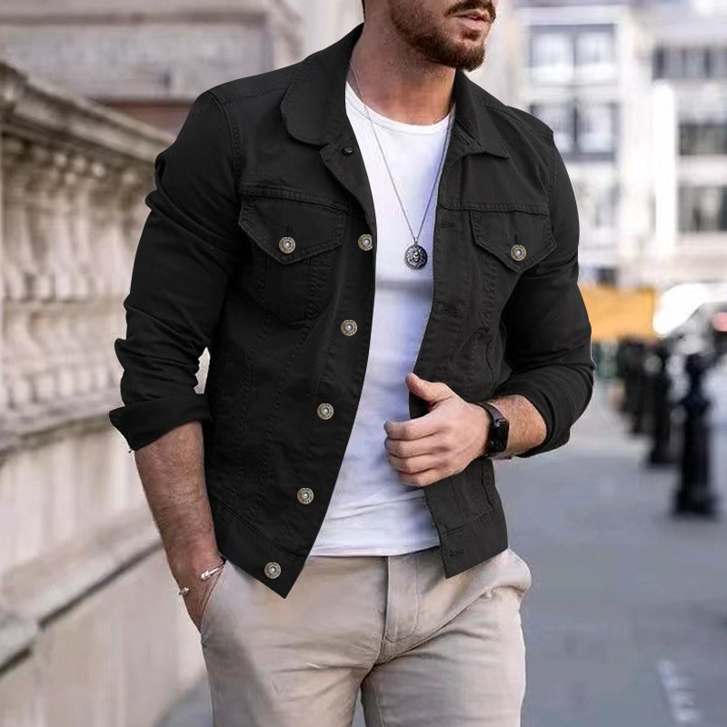 Moderne Herren Jeansjacke Slim Fit – Leicht, stilvoll & vielseitig kombinierbar für Alltag und Freizeit