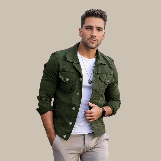 Moderne Herren Jeansjacke Slim Fit – Leicht, stilvoll & vielseitig kombinierbar für Alltag und Freizeit