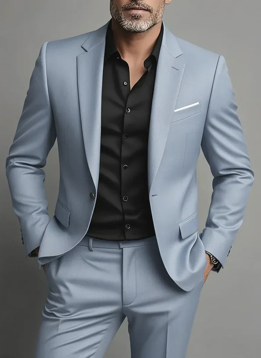 Eleganter Slim Fit Anzug mit Sakko & Hose – Moderner Business & Event Look für Herren
