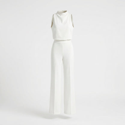 Eleganter Jumpsuit für Damen – Ärmellos & Figurstreckend in fließendem Design