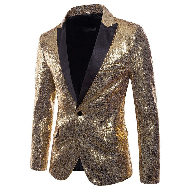 Glitzernder Pailletten Anzug für Herren – Elegantes Party & Gala Set