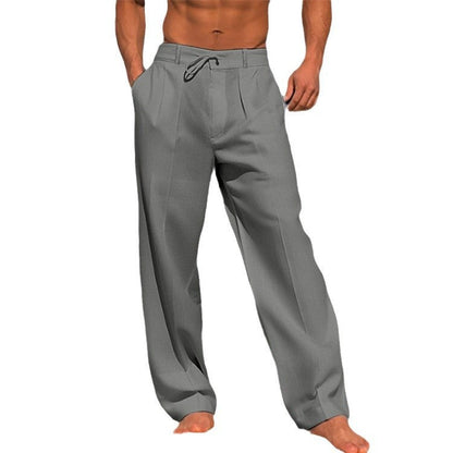 Leichte Leinenhose mit Kordelzug für Herren – Luftige Sommerhose für Strand & Freizeit