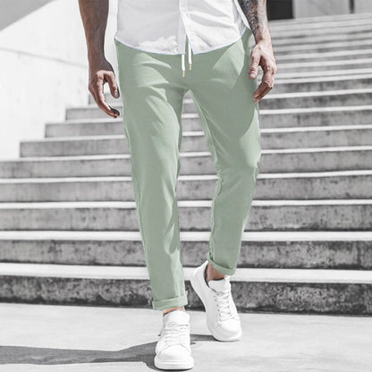Elegante Slim Fit Stoffhose für Herren – Bequeme Freizeit & Business Hose