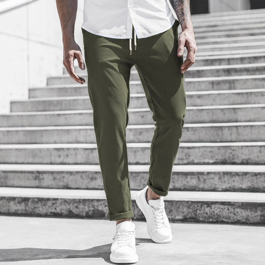 Elegante Slim Fit Stoffhose für Herren – Bequeme Freizeit & Business Hose