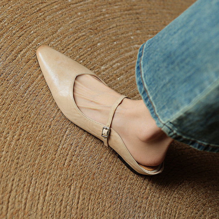 Elegante Slingback Ballerinas mit spitzer Kappe – Bequeme Flats für Damen im Alltag & Büro