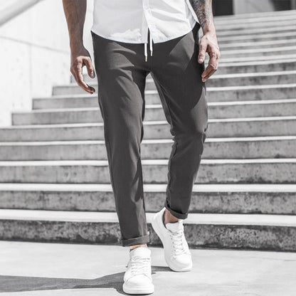 Elegante Slim Fit Stoffhose für Herren – Bequeme Freizeit & Business Hose