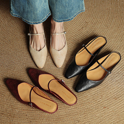 Elegante Slingback Ballerinas mit spitzer Kappe – Bequeme Flats für Damen im Alltag & Büro