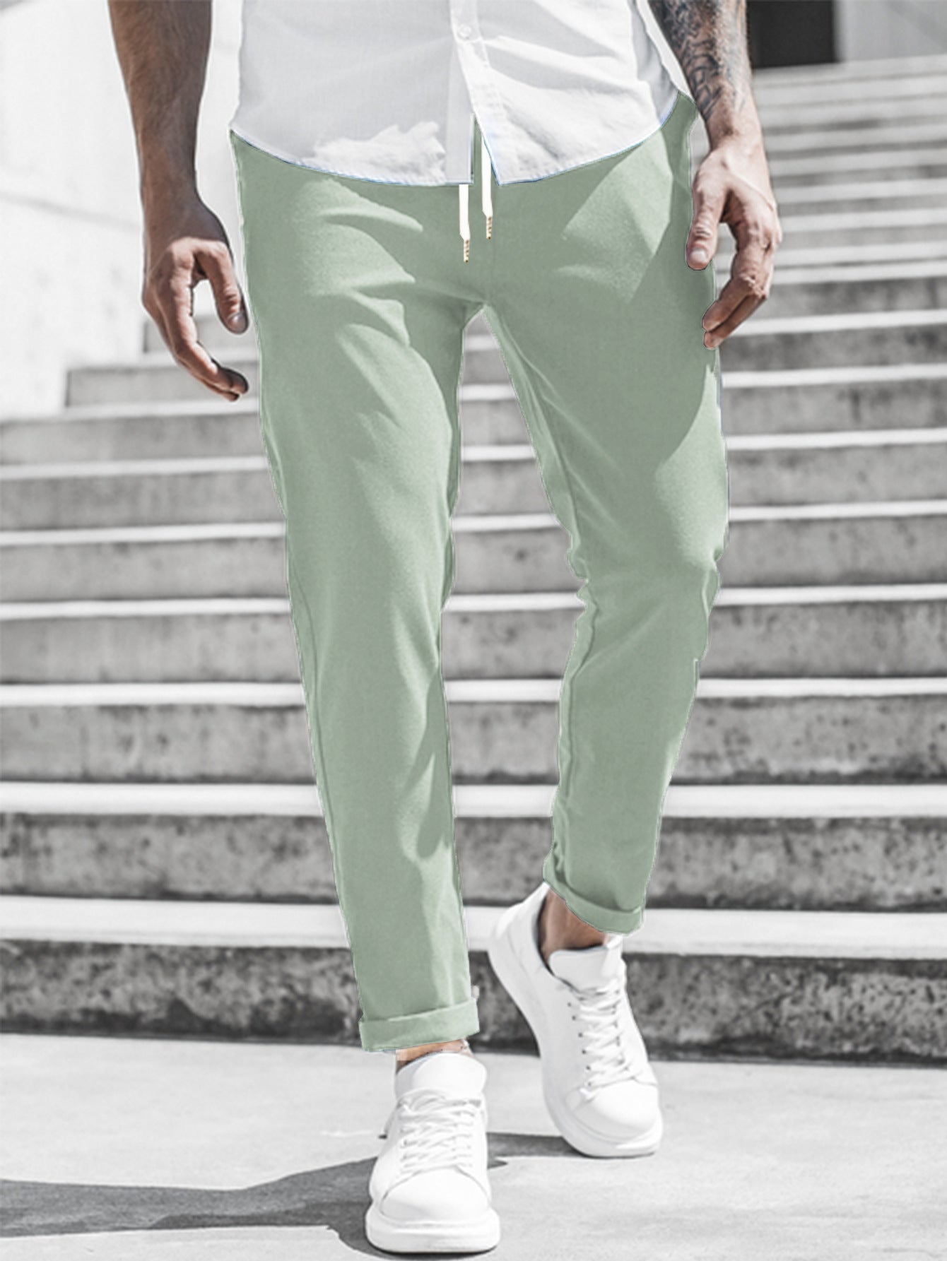 Elegante Slim Fit Stoffhose für Herren – Bequeme Freizeit & Business Hose
